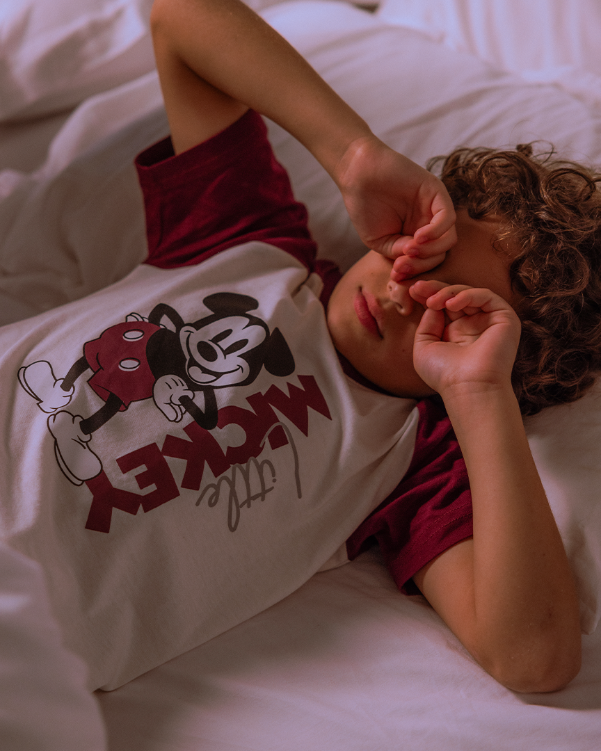 Family checkers بيجاما اولادي نص كم و بنطلون قطن