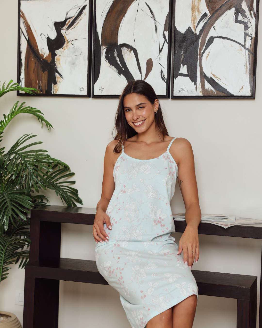 نايت شيرت حريمي حمالة شانيل مشجر