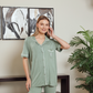 Women's classic plain half-sleeve pajamas