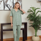 Women's classic plain half-sleeve pajamas