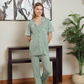 Women's classic plain half-sleeve pajamas