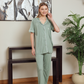 Women's classic plain half-sleeve pajamas
