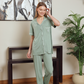 Women's classic plain half-sleeve pajamas