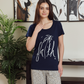 Women's half-sleeve pajamas with palm print