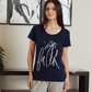 Women's half-sleeve pajamas with palm print