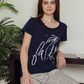 Women's half-sleeve pajamas with palm print