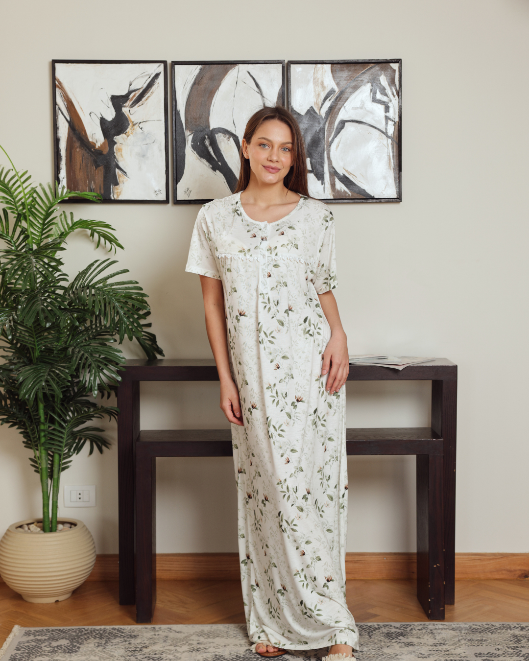 نايت شيرت حريمي نص كم