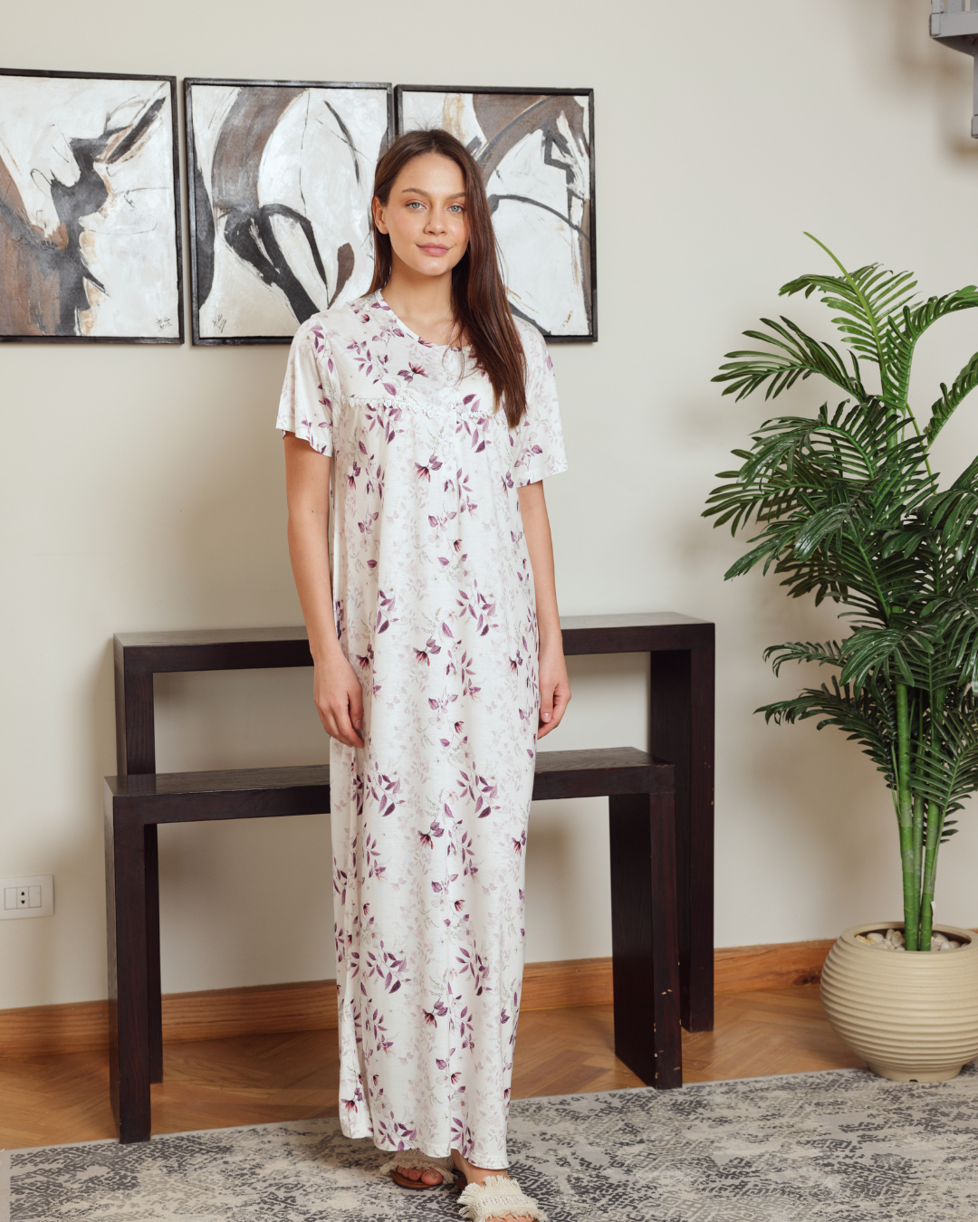 نايت شيرت حريمي نص كم