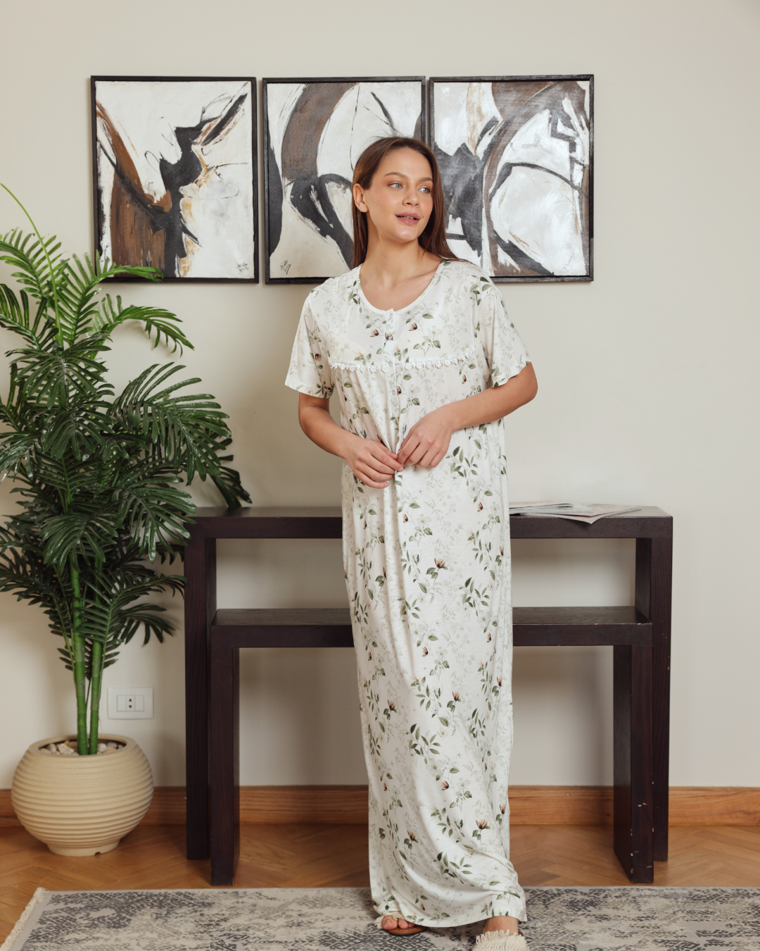 نايت شيرت حريمي نص كم