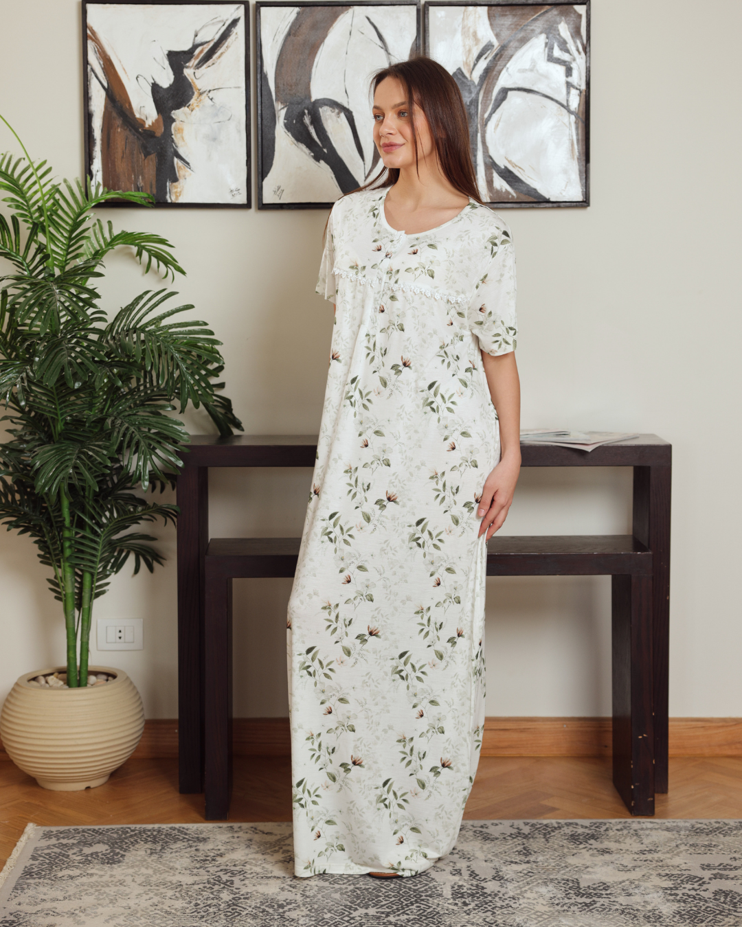 نايت شيرت حريمي نص كم