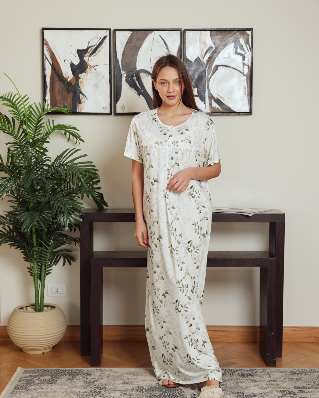 نايت شيرت حريمي نص كم