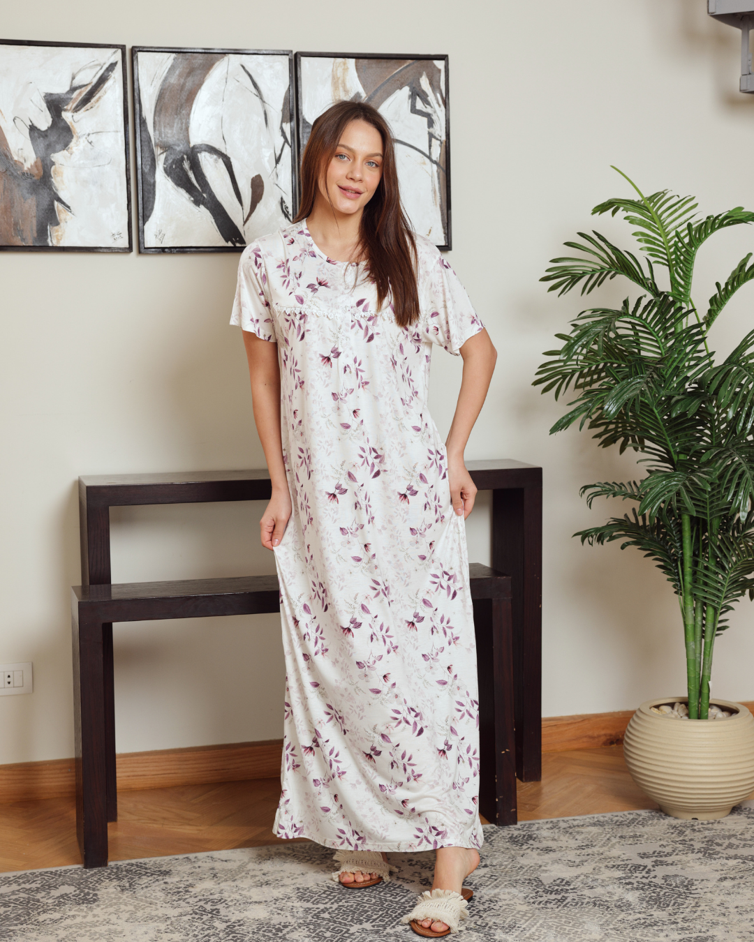 نايت شيرت حريمي نص كم