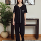 Women's classic plain half-sleeve pajamas
