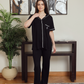 Women's classic plain half-sleeve pajamas