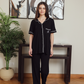 Women's classic plain half-sleeve pajamas
