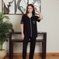Women's classic plain half-sleeve pajamas