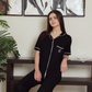 Women's classic plain half-sleeve pajamas