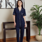 Women's classic plain half-sleeve pajamas
