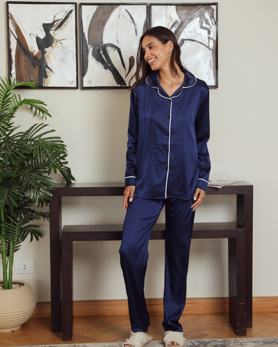 بيجاما حريمي ستان  و بنطلون كلاسيك سادة