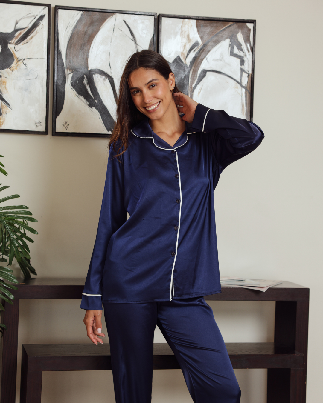 بيجاما حريمي ستان  و بنطلون كلاسيك سادة