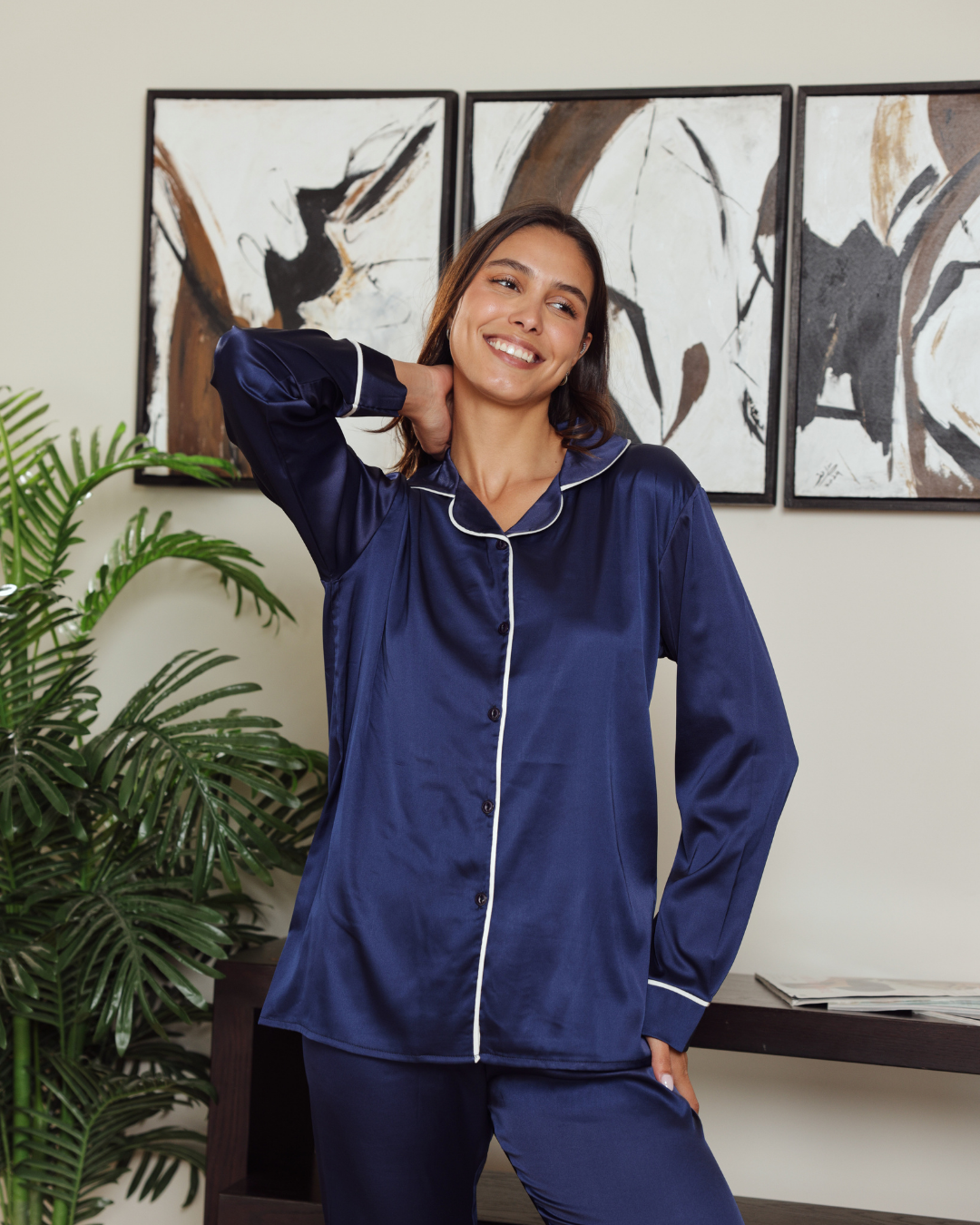 بيجاما حريمي ستان  و بنطلون كلاسيك سادة