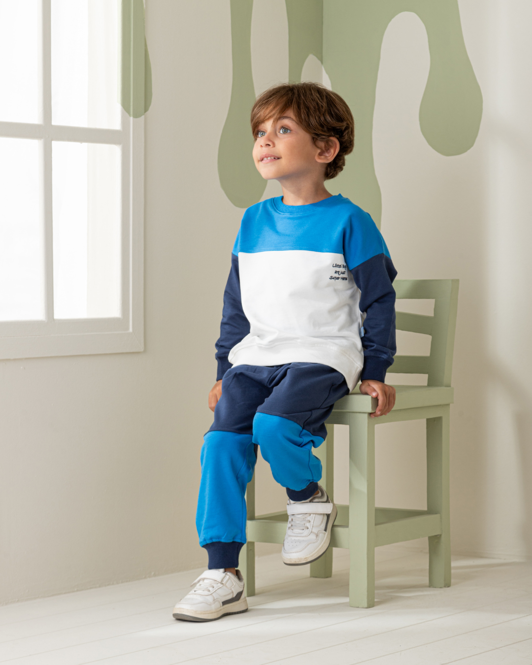 Super Heros بيجاما اولادي  سويتشرت وبنطلون قطن