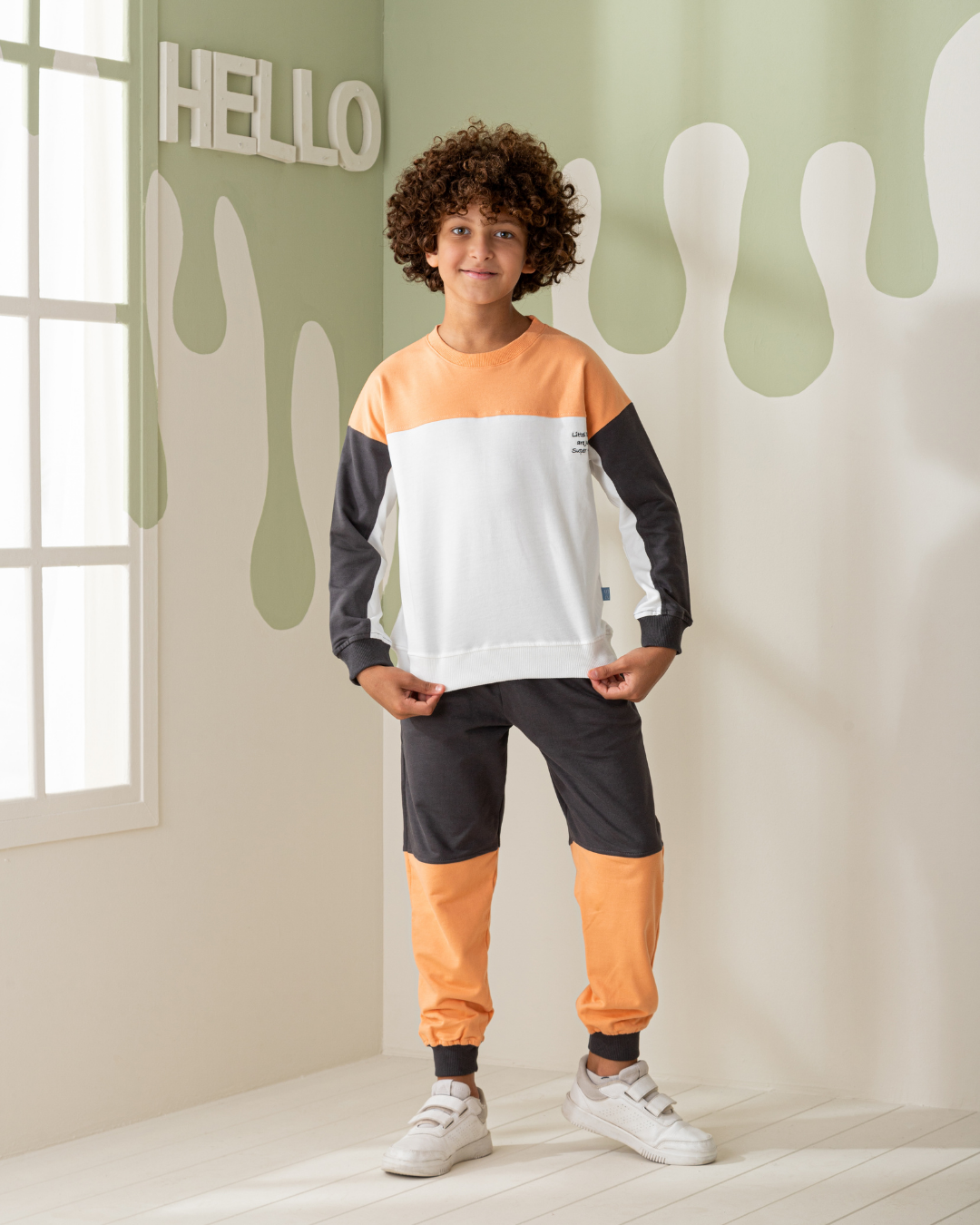 Super Heros بيجاما اولادي  سويتشرت وبنطلون قطن