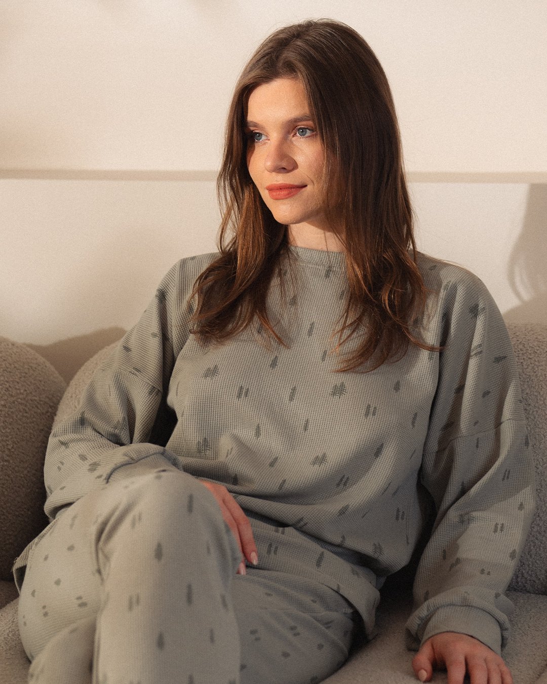 Pine Trees Women's Long Sleeve Pajamas