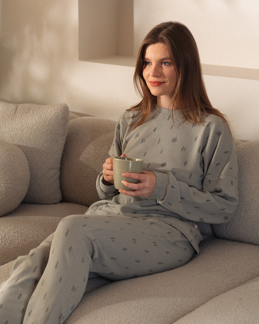 Pine Trees Women's Long Sleeve Pajamas