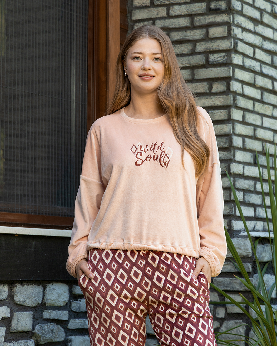 Wild soul بيجاما حريمي بكم و بنطلون يوجا