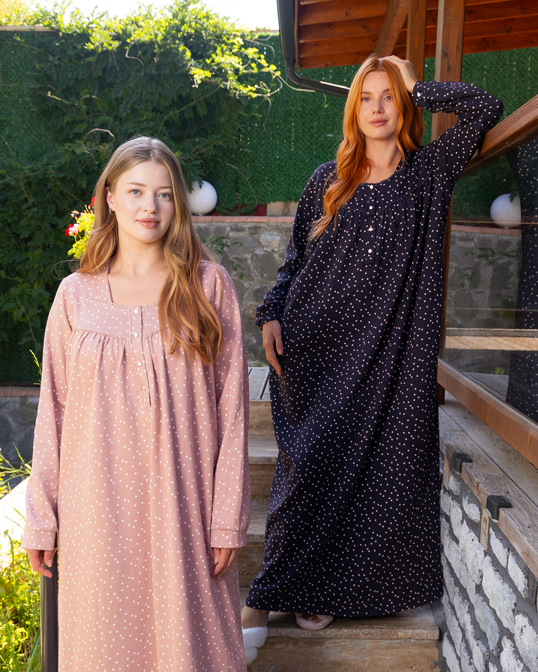 Polka Dots جلابية حريمي بدانتل