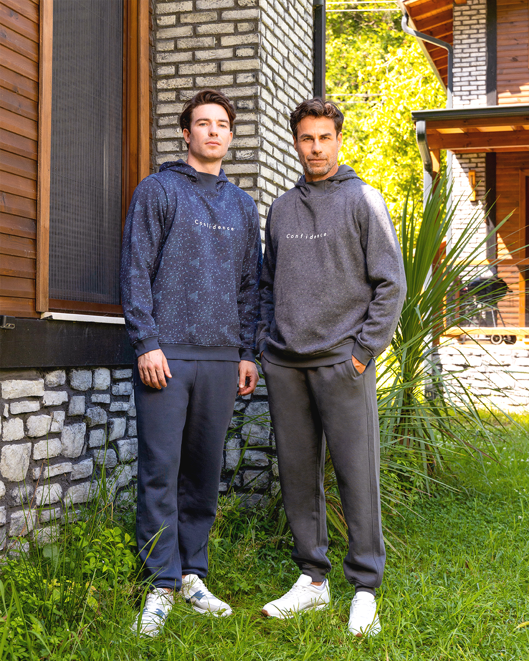 Confidence men's long sleeve pajamas