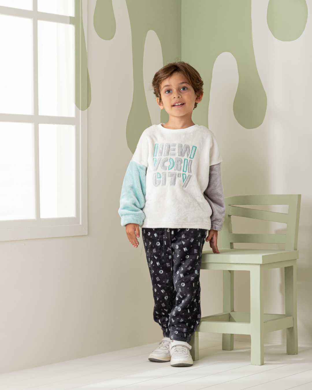 NYC Boys' pajamas with sleeves and trousers