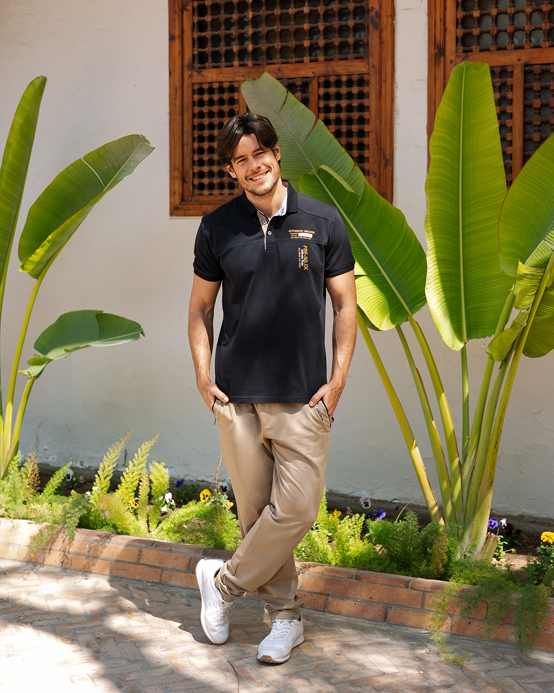 FRE50 بيجاما رجالي نص كم بياقة و بنطلون