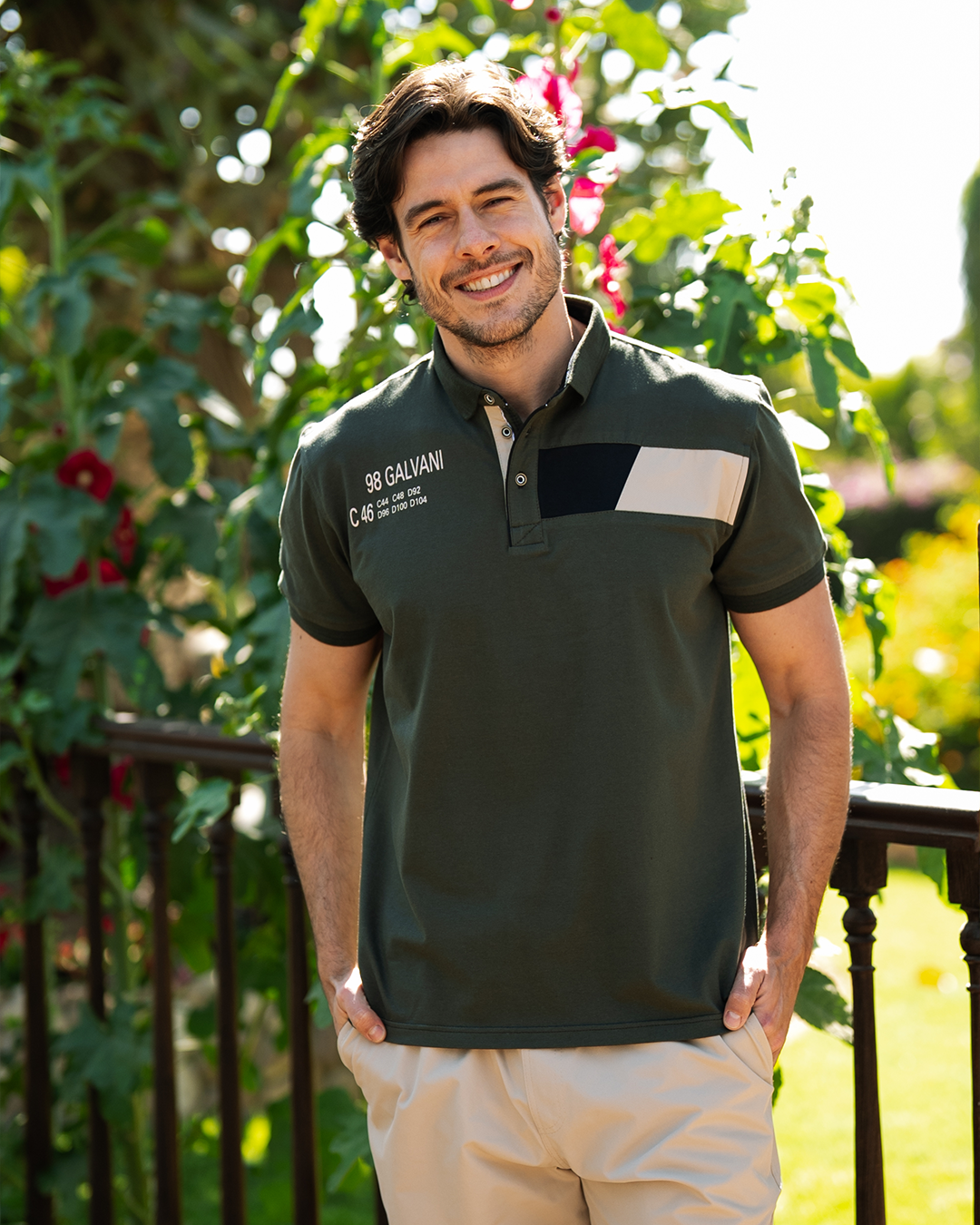 98 Galvani بيجاما رجالي نص كم بياقة و بنطلون