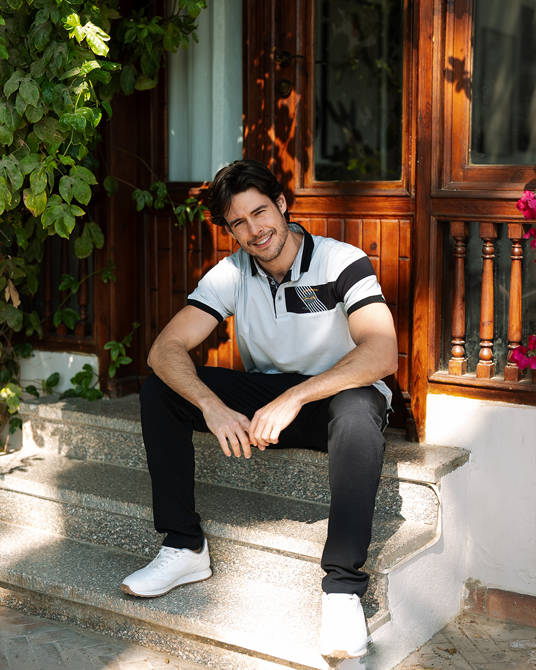 Comfortable men بيجاما رجالي نص كم بياقة و بنطلون