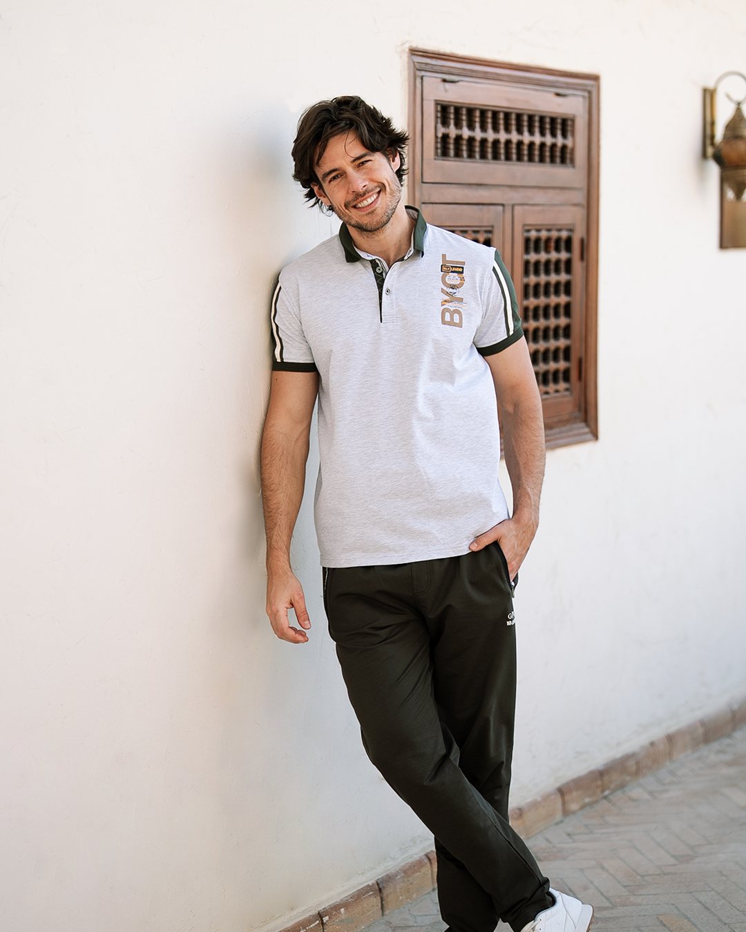 BYCT بيجاما رجالي نص كم بياقة و بنطلون