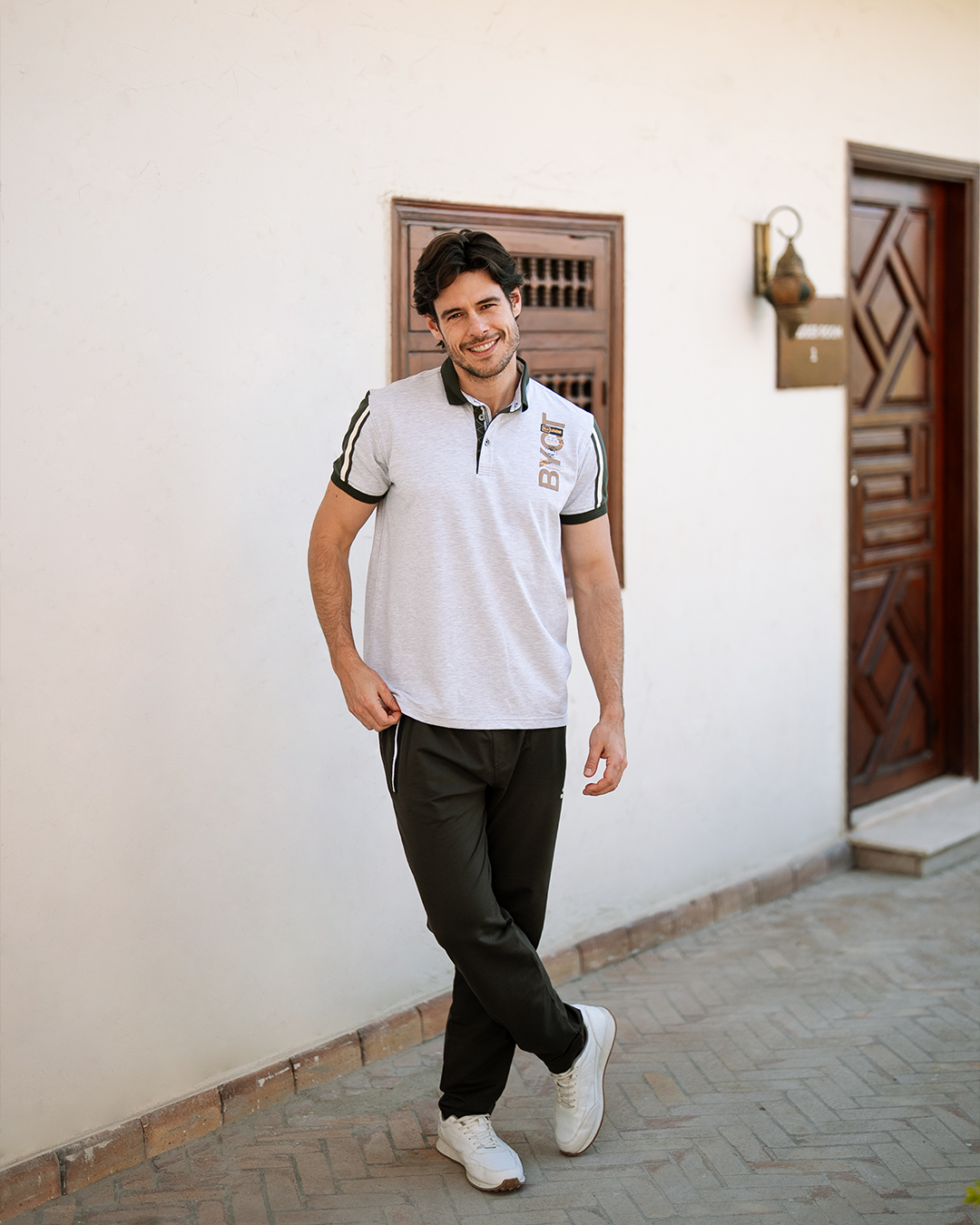 BYCT بيجاما رجالي نص كم بياقة و بنطلون