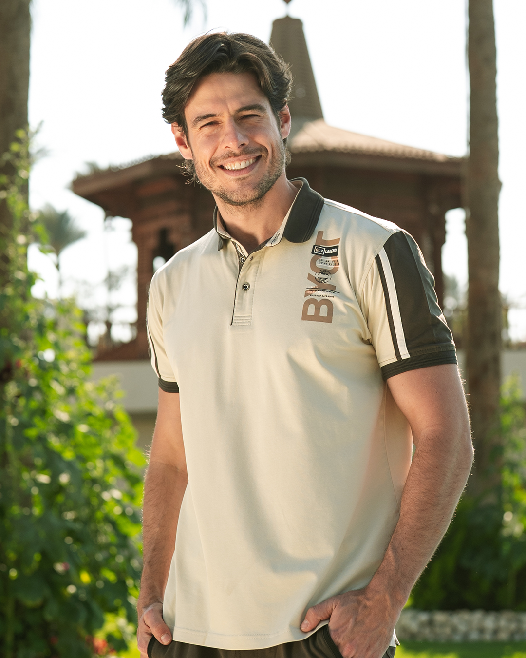 BYCT بيجاما رجالي نص كم بياقة و بنطلون