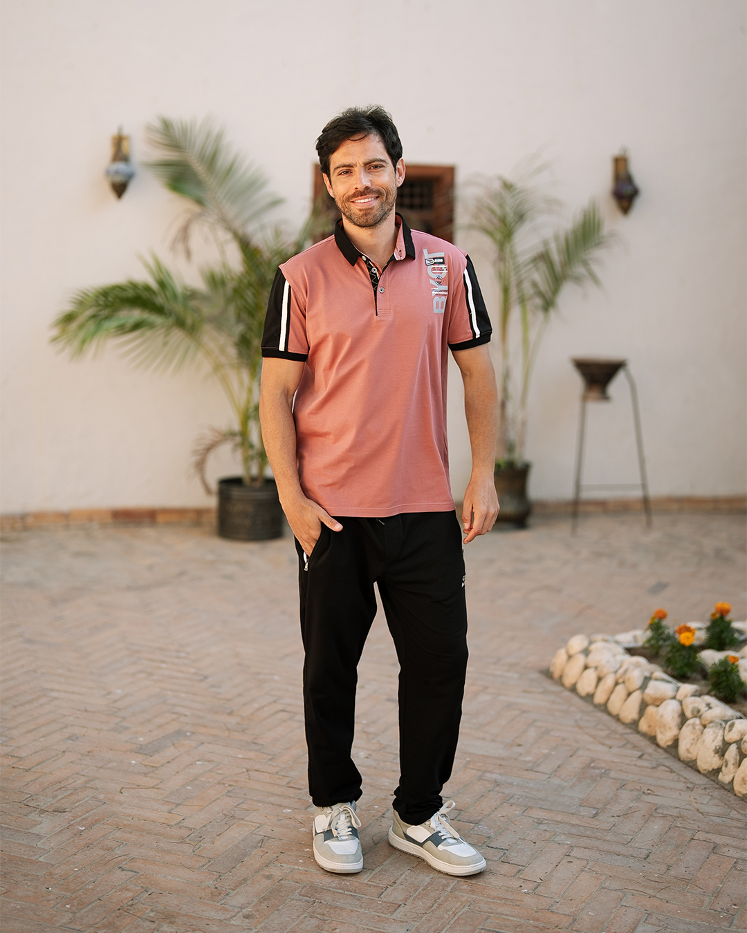 BYCT بيجاما رجالي نص كم بياقة و بنطلون