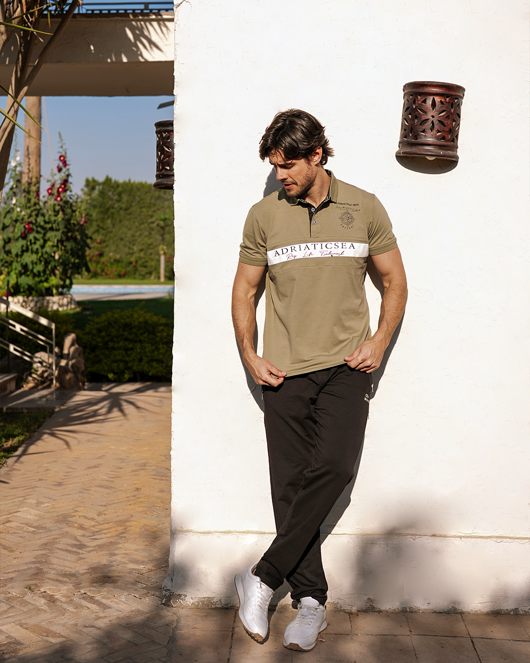 California ocean بيجاما رجالي نص كم بياقة و بنطلون