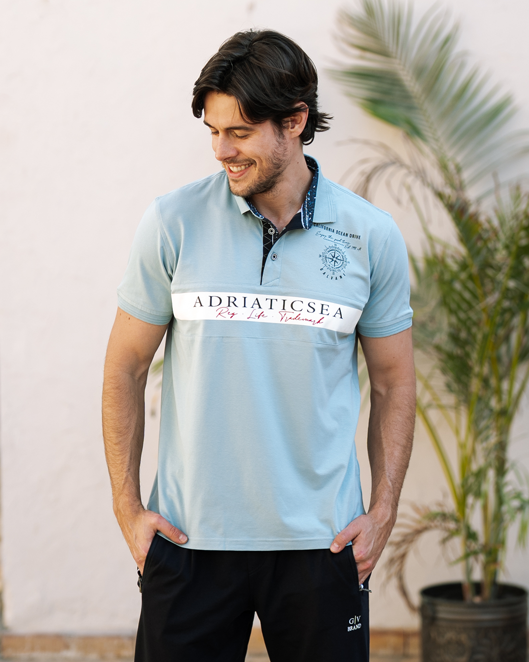 California ocean بيجاما رجالي نص كم بياقة و بنطلون