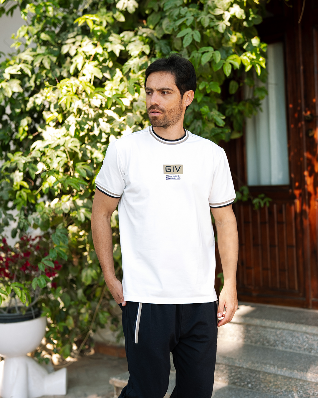 BECUUUSE TODAY Men's Pajamas Text Kum and Boards