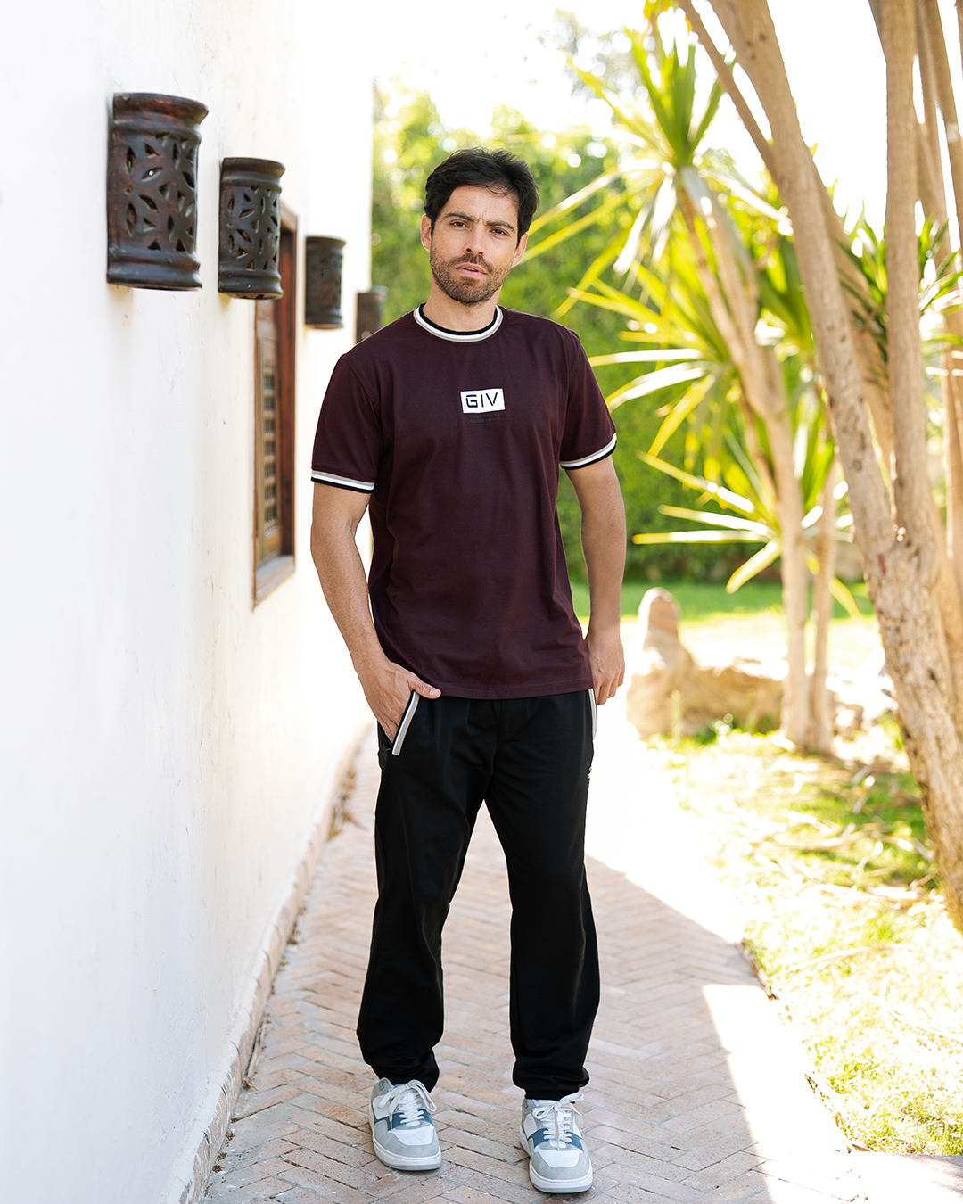 BECUUUSE TODAY Men's Pajamas Text Kum and Boards