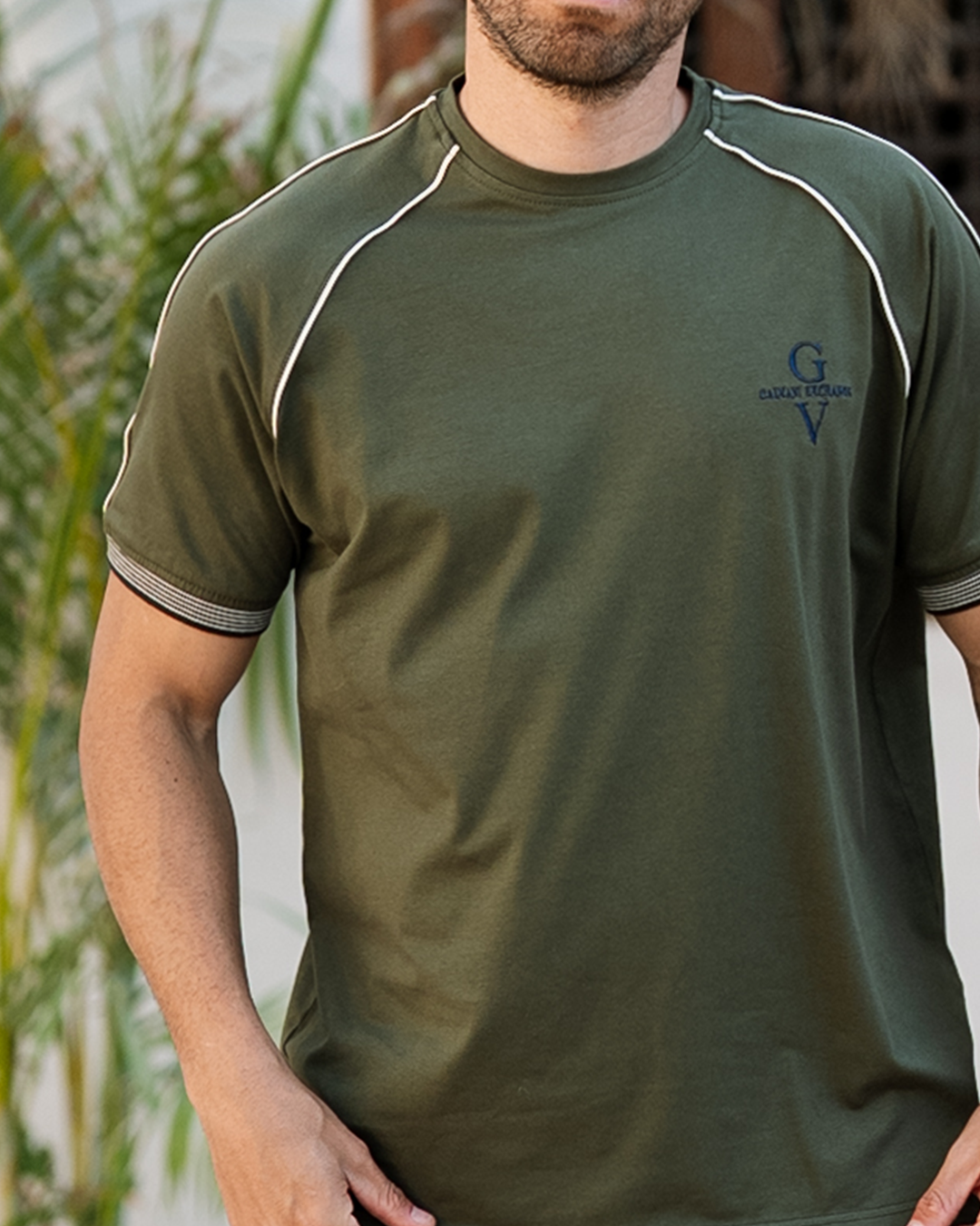 Basic بيجاما رجالي نص كم و بنطلون