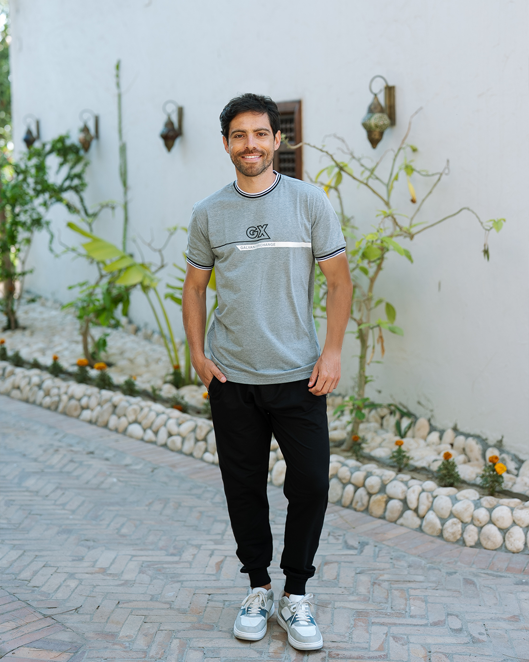 GX بيجاما رجالي نص كم و بنطلون