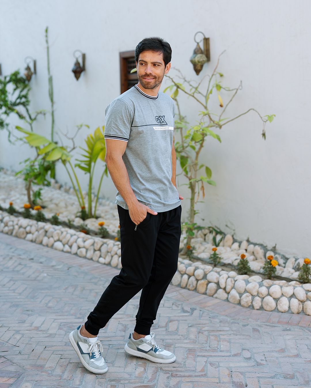 GX بيجاما رجالي نص كم و بنطلون