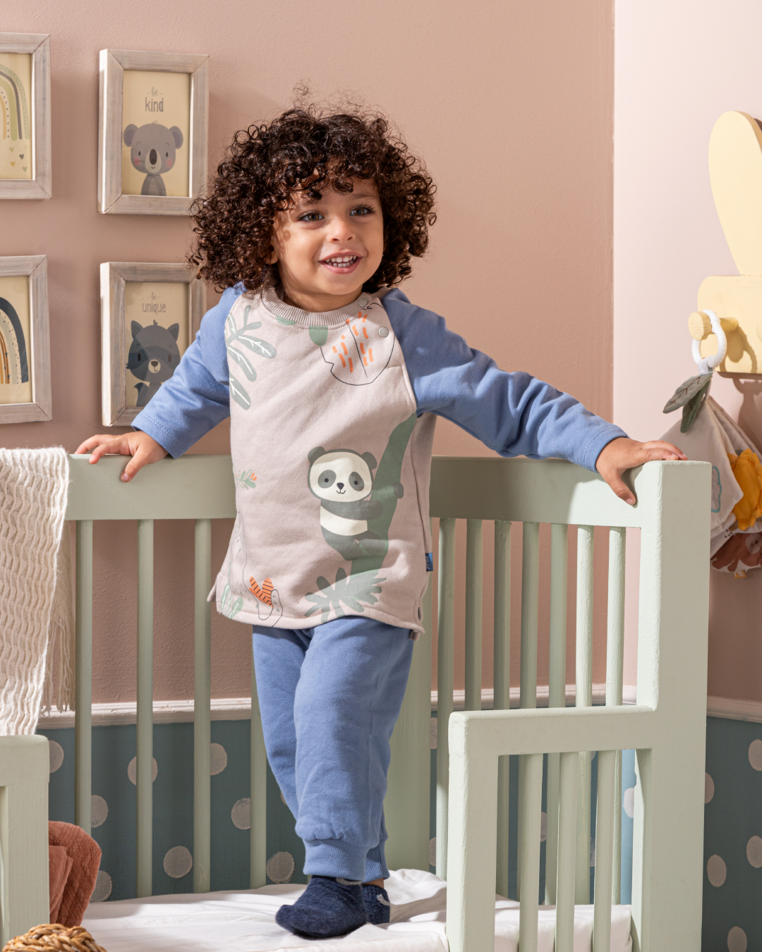 Jungle Friends بيجامه اولادي بيبي بكم وبنطلون مطبوع