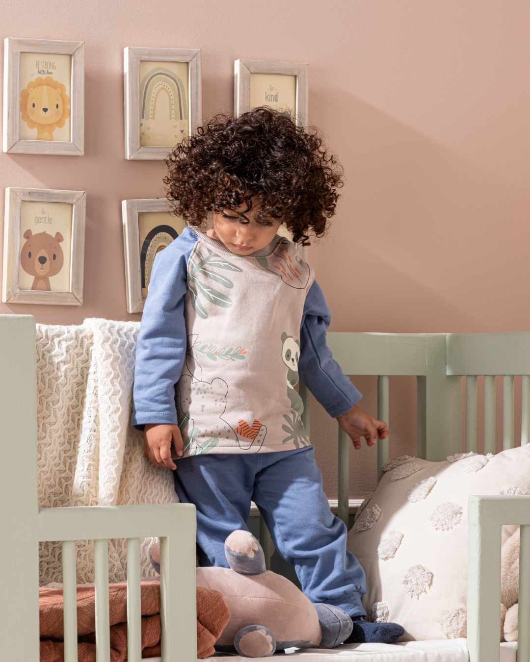 Jungle Friends بيجامه اولادي بيبي بكم وبنطلون مطبوع