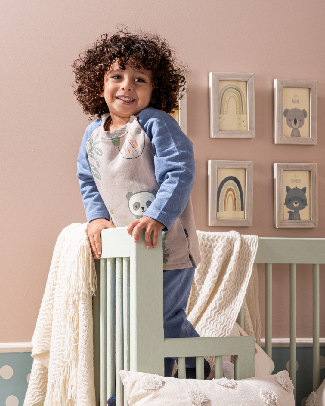 Jungle Friends بيجامه اولادي بيبي بكم وبنطلون مطبوع